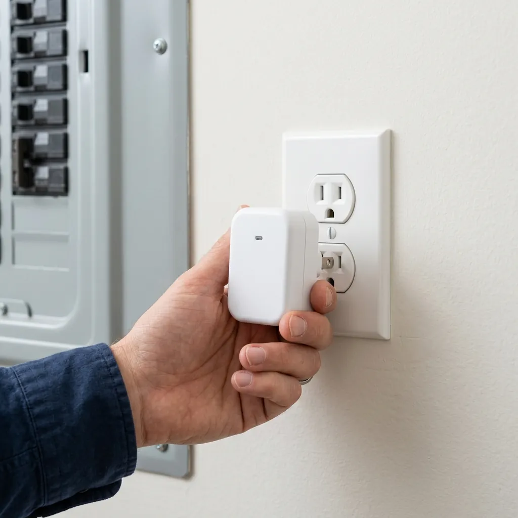 Step 1: Locating an optimal wall socket near the main breaker panel